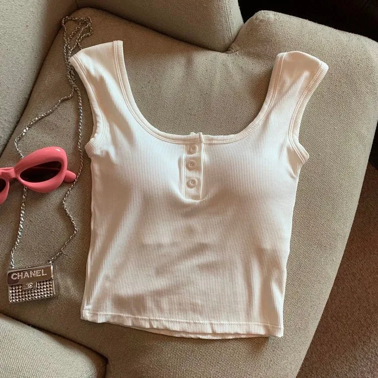 Maria Tank Tops with Inbuilt Bra