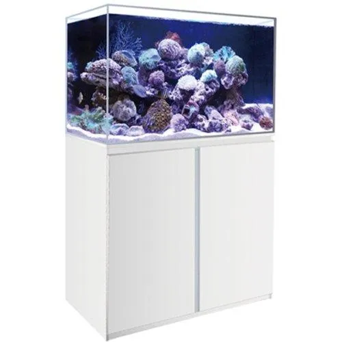 Marine Tank Sump & Cabinet - White / Black 350L -91cm