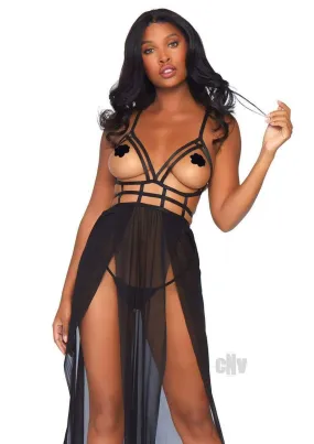 Maxi Dress Set - Black - M/l