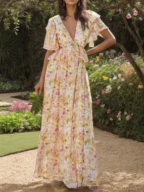 Maxi Summer Dress Feminine & Floral