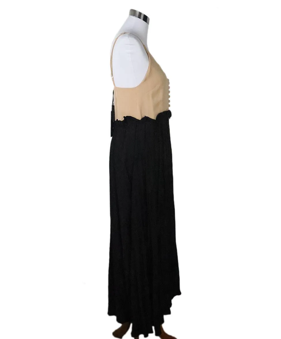 Mother of Pearl Black & Cream Maxi Dress sz 4