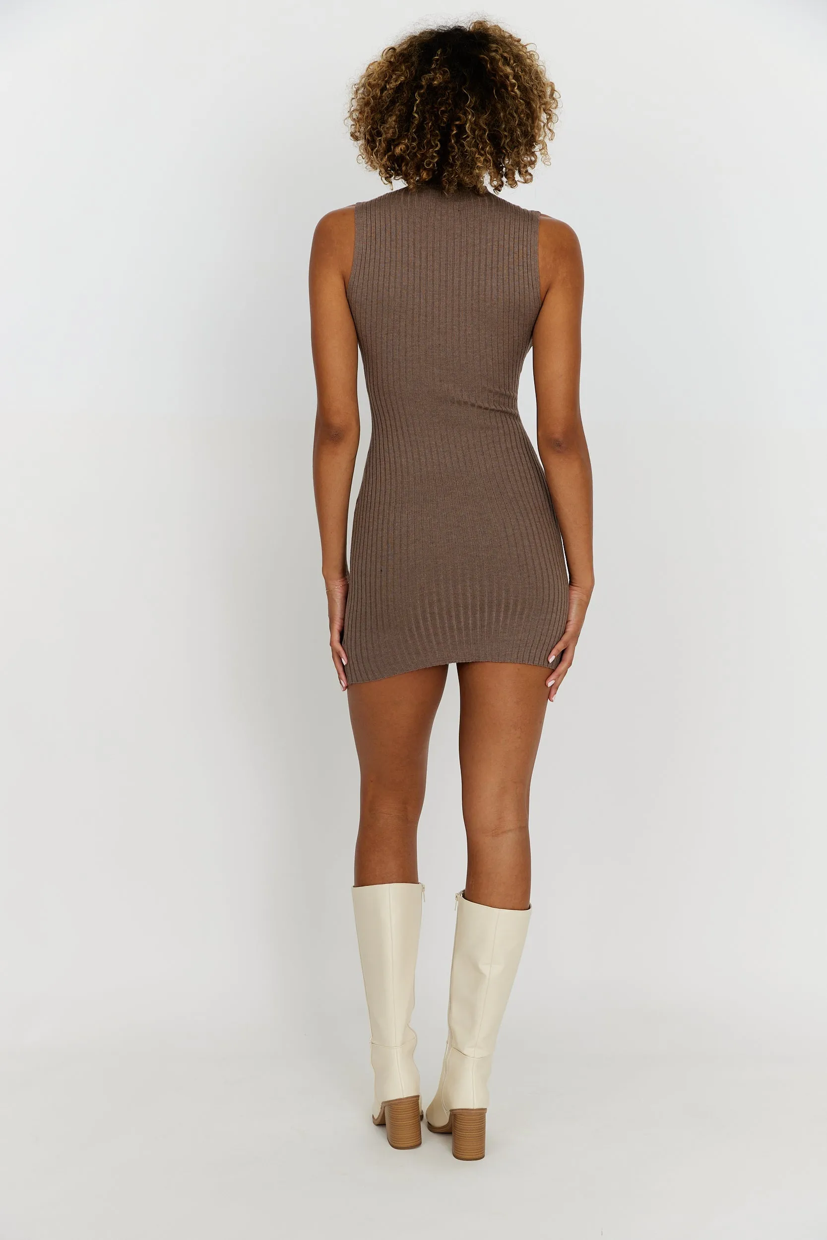 Murphy Ribbed Knit Mini Dress