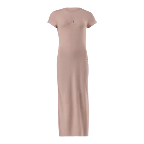 MYLIA TAUPE BODYCON MIDI DRESS