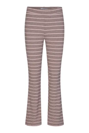 Natalia Flair Trousers - Rose Gold Lurex