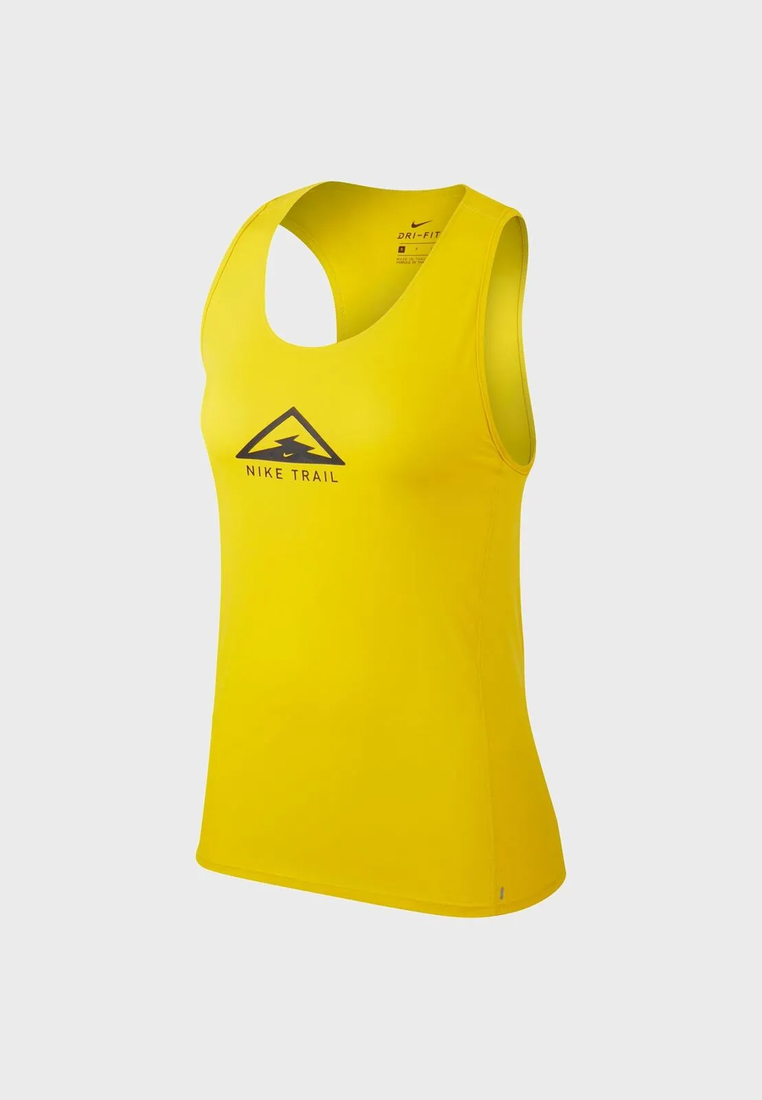 Nike Womens City Sleek Trail Gym Yoga Sports Running Singlet Tank Top - Yellow