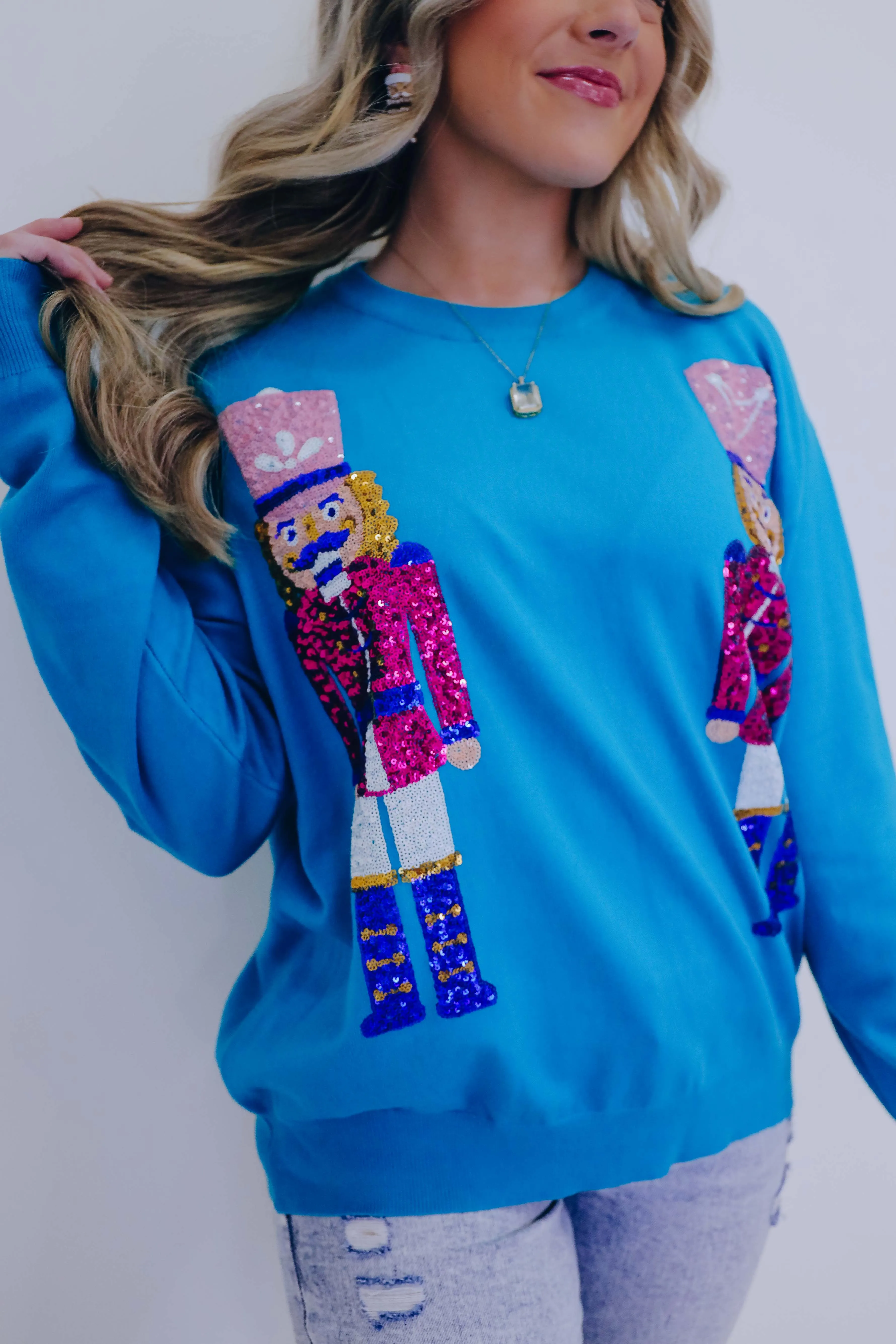 Nutcracker Sequin Sweater - 2 Colors