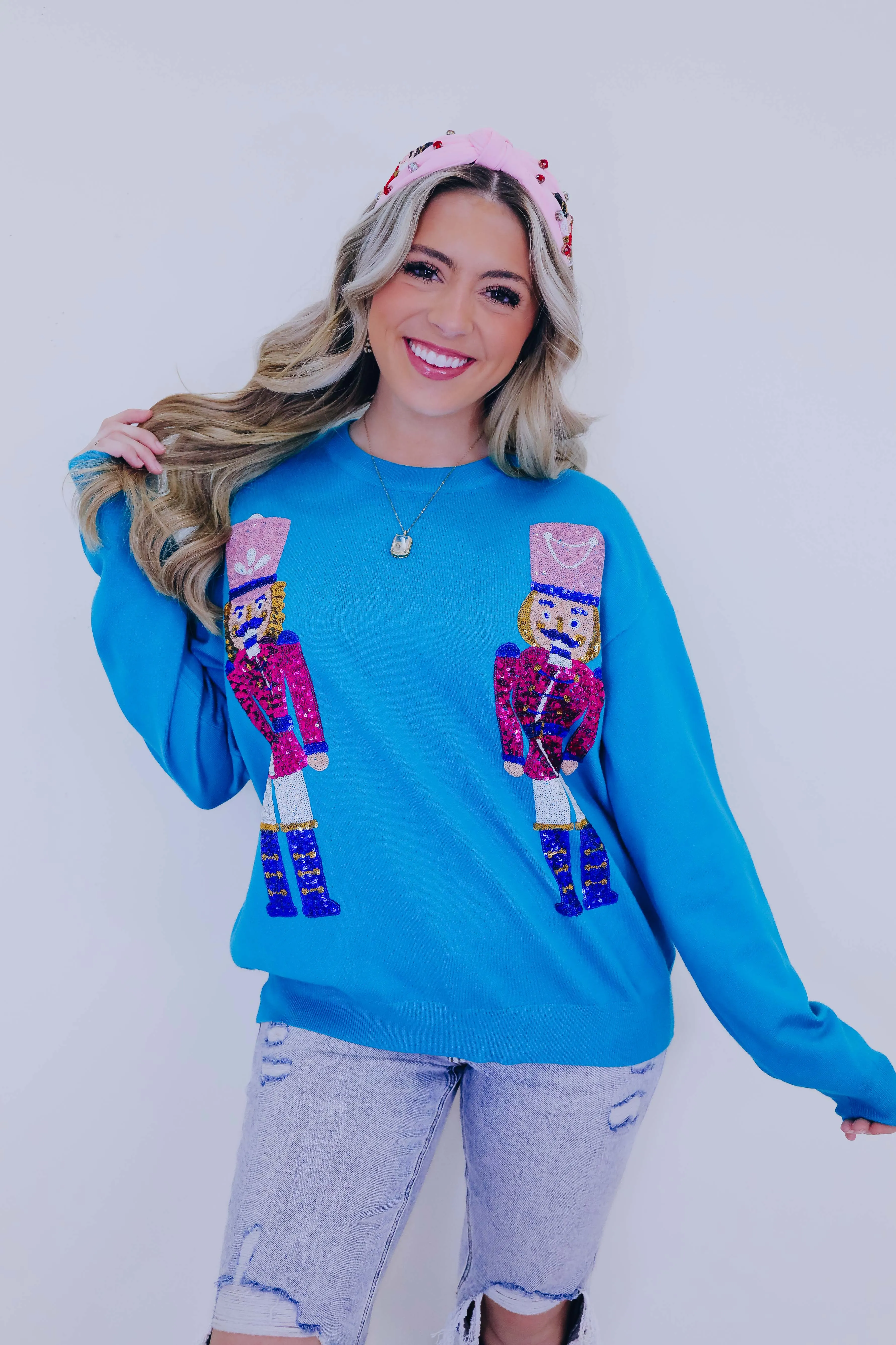 Nutcracker Sequin Sweater - 2 Colors