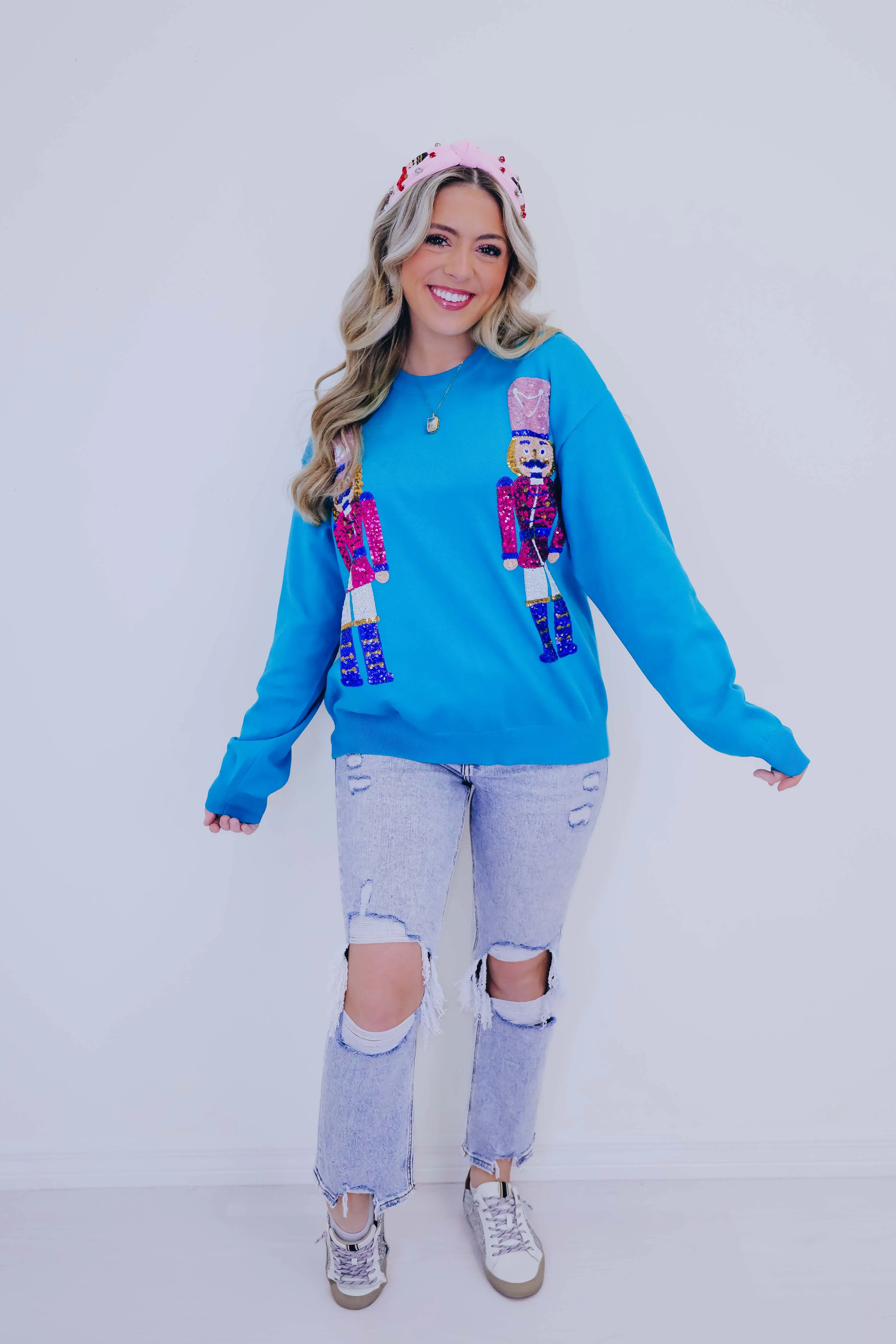 Nutcracker Sequin Sweater - 2 Colors