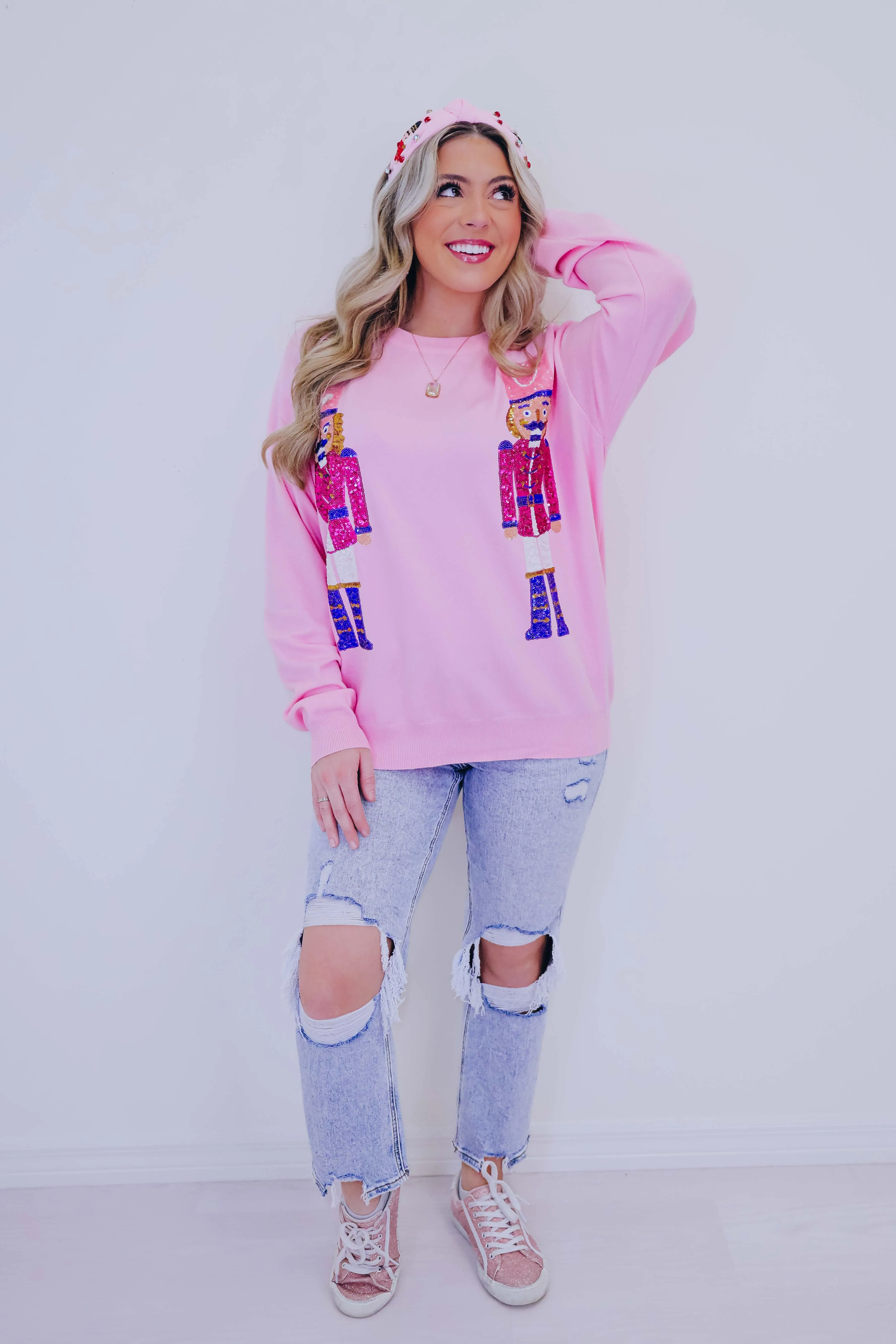 Nutcracker Sequin Sweater - 2 Colors