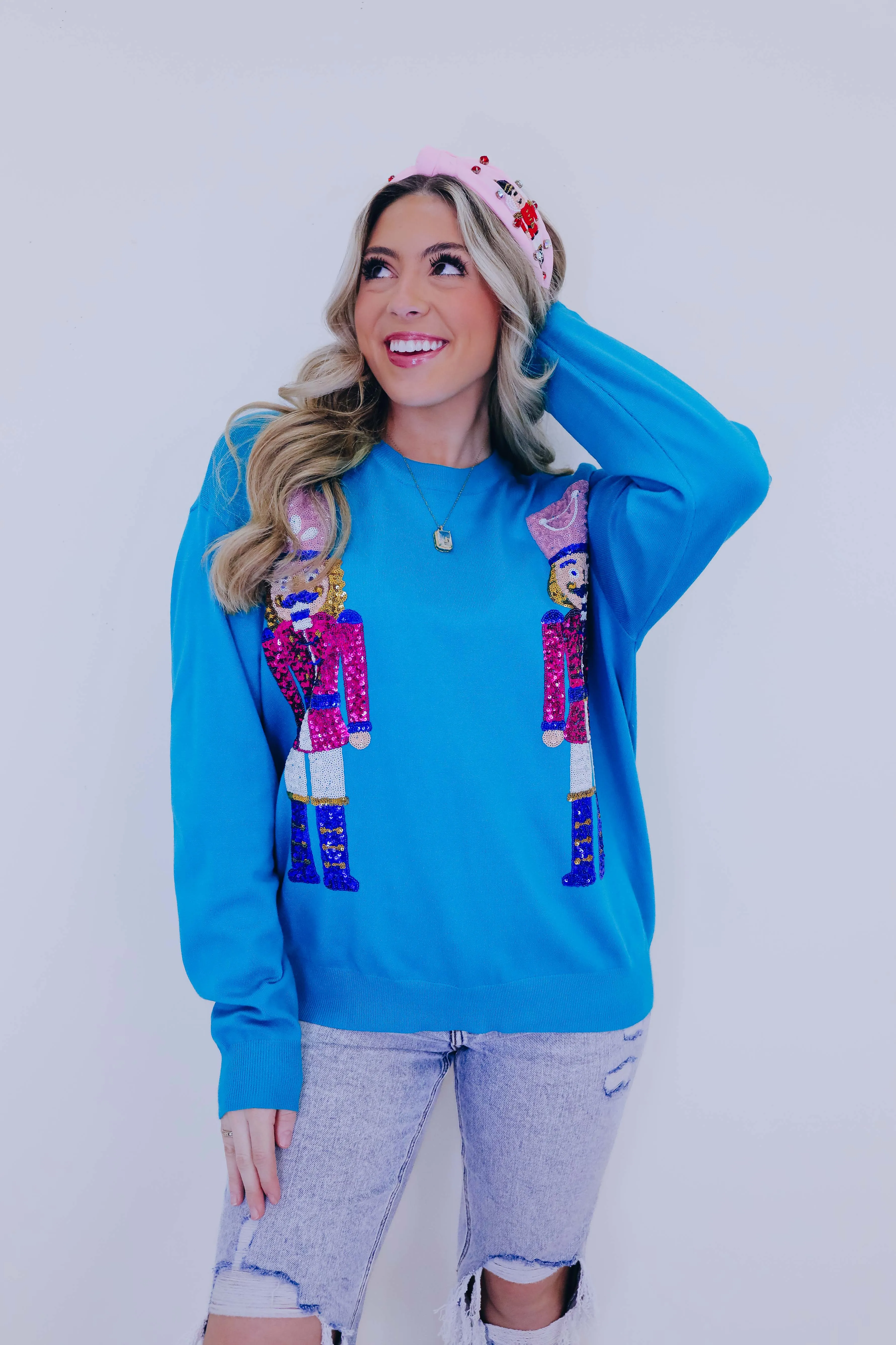 Nutcracker Sequin Sweater - 2 Colors