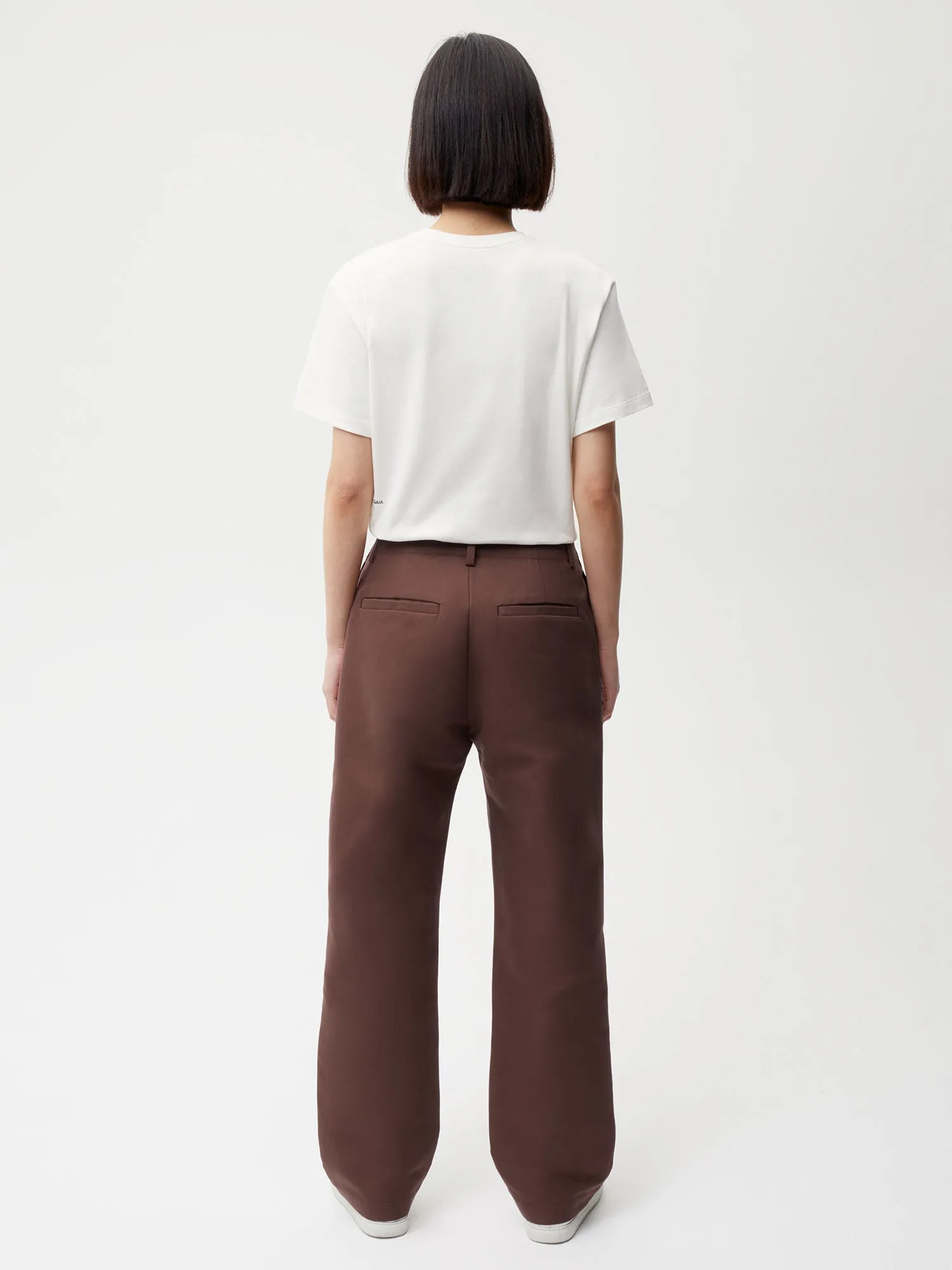 Organic Cotton Regular Fit Trouser—chestnut brown