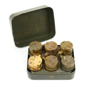 Original German WWII Anti-Tank Tellermine T.Mi.35 Fuse Set by Richard Rinker - Dated 1940