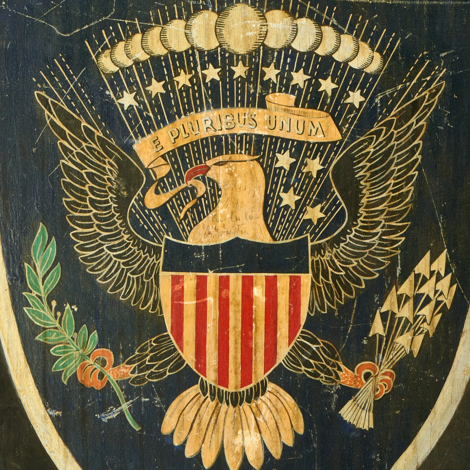 Original U.S. WWI Great Seal of the United States Coat of Arms - Recovered from Embassy at Petrograd by Angus Ward