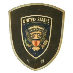 Original U.S. WWI Great Seal of the United States Coat of Arms - Recovered from Embassy at Petrograd by Angus Ward