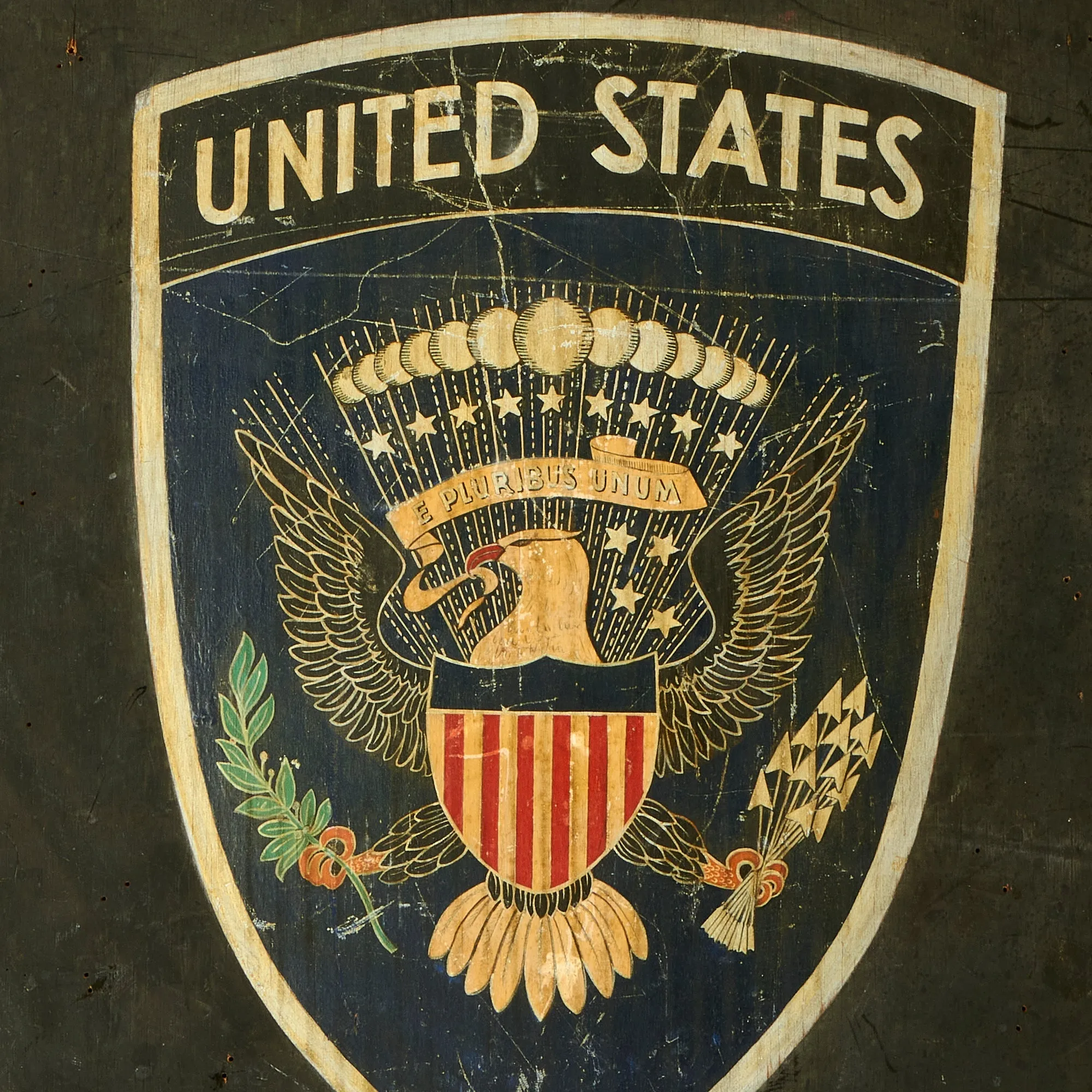 Original U.S. WWI Great Seal of the United States Coat of Arms - Recovered from Embassy at Petrograd by Angus Ward