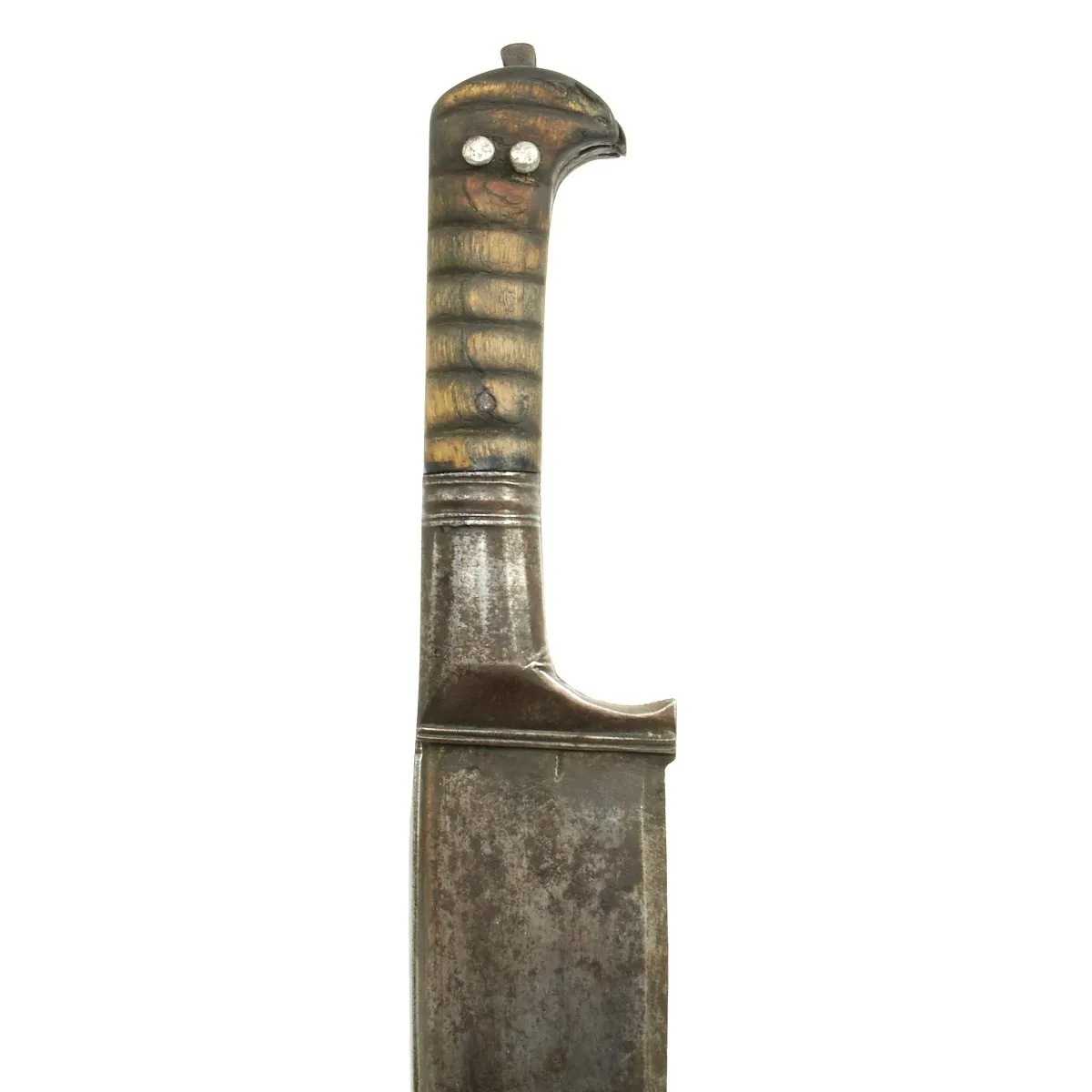 Original Victorian Afghan Khyber Pass Pesh-kabz Shortened Long Knife with Scabbard - 2nd Afghan War 1878-1898