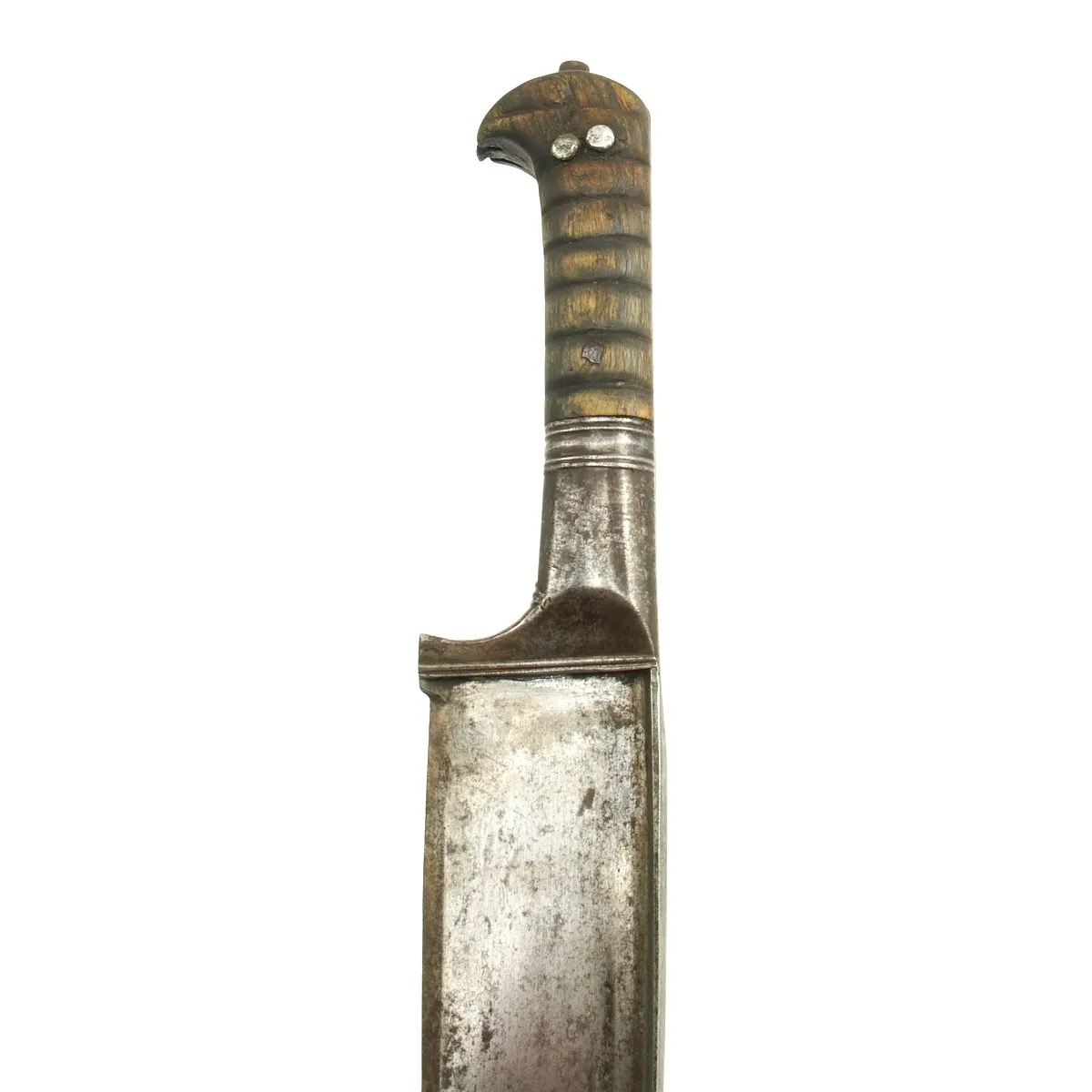 Original Victorian Afghan Khyber Pass Pesh-kabz Shortened Long Knife with Scabbard - 2nd Afghan War 1878-1898