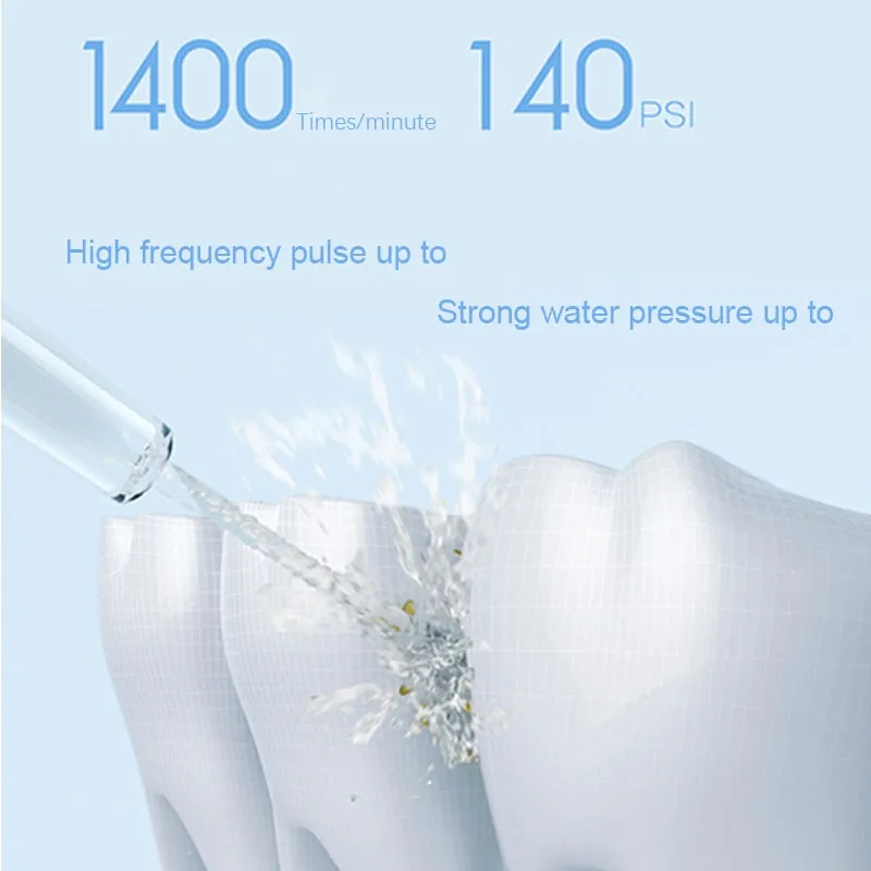 Original Xiaomi Mijia Oral Irrigator Dental Irrigator MEO701 Portable Ultrasonic Teeth Oral Flusher water pick Tooth Cleaner 0ral irrigator