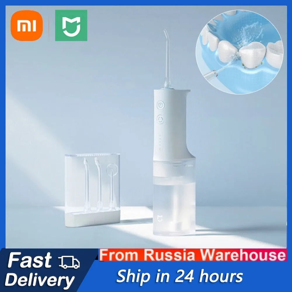 Original Xiaomi Mijia Oral Irrigator Dental Irrigator MEO701 Portable Ultrasonic Teeth Oral Flusher water pick Tooth Cleaner 0ral irrigator