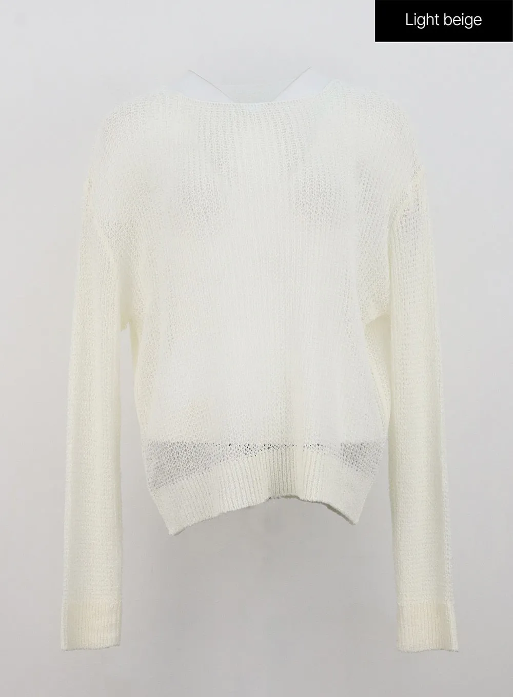 Oversized Mesh Sweater OL328