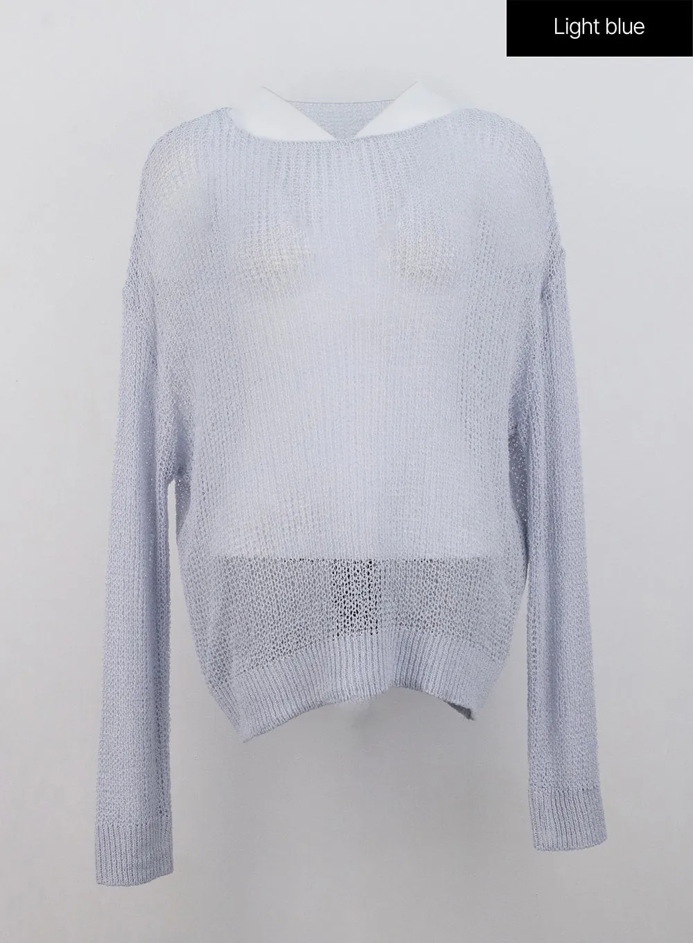 Oversized Mesh Sweater OL328