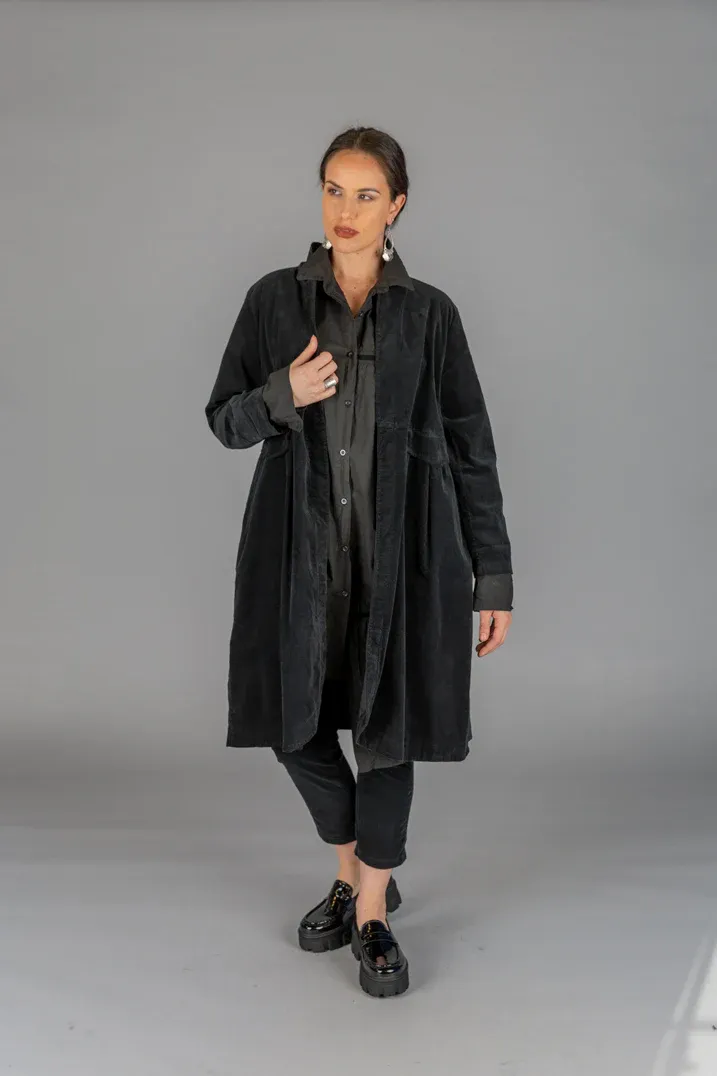 Paolo Tricot Sale, WT217912 Corduroy Empire Button Coat 50% Off Regular Price