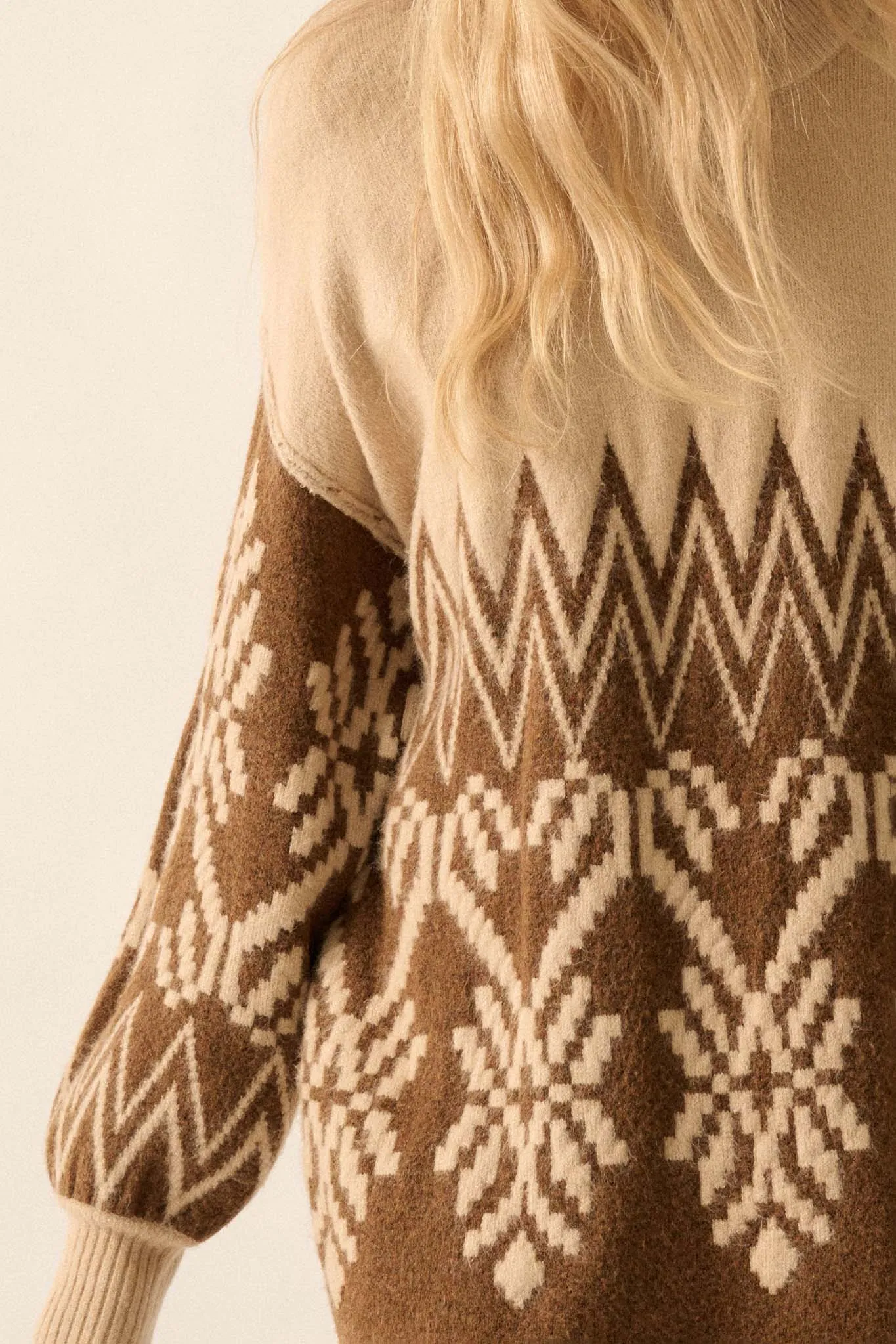 Peak Perfection Alpine Knit Mini Sweater Dress