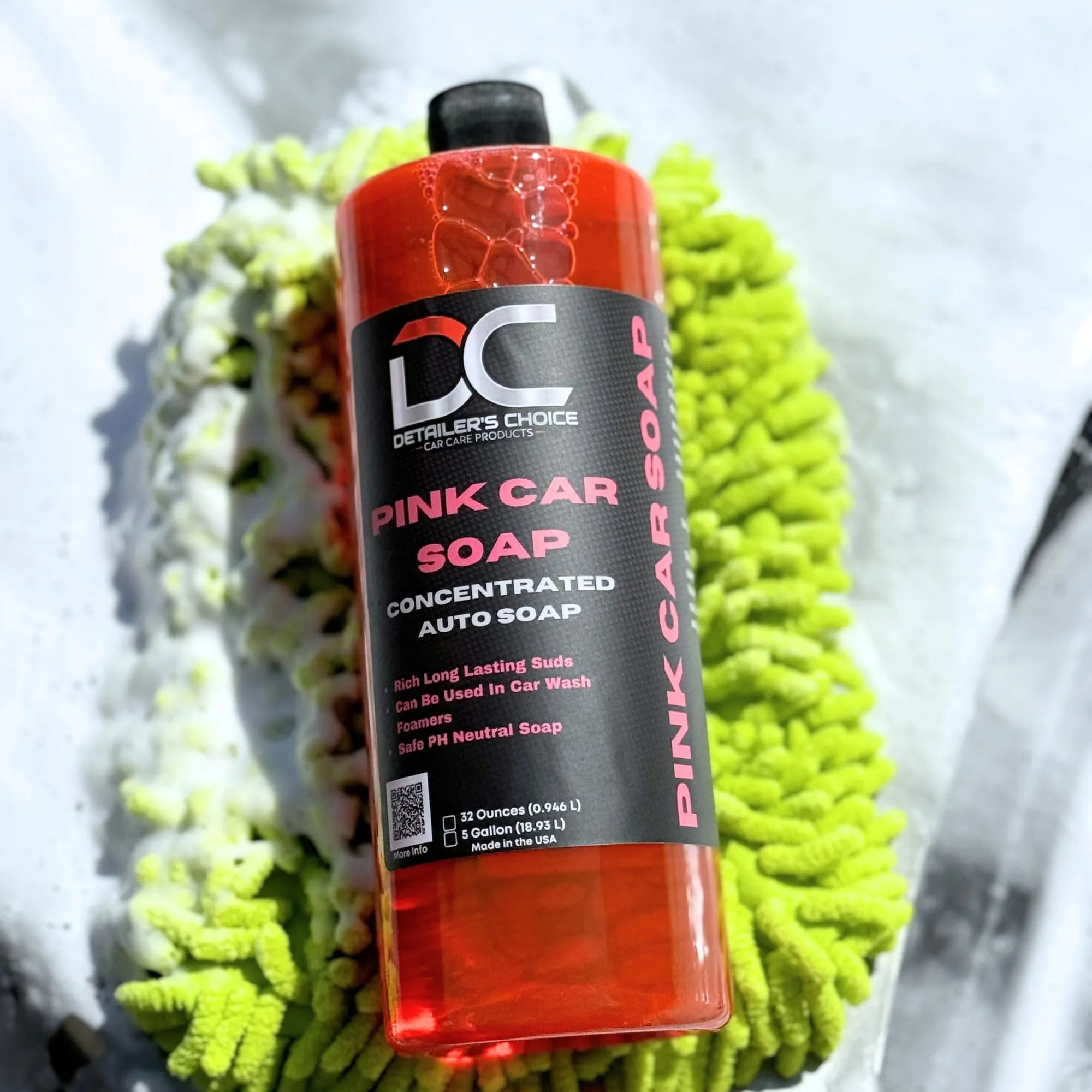 Pink Car Soap - pH-Balanced, Additive-Free Car Wash Soap