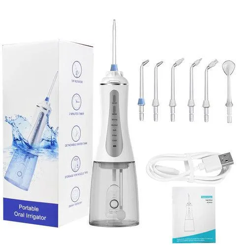 Portable Oral Irrigator 5 Modes Rechargeable Dental Water Jet 6