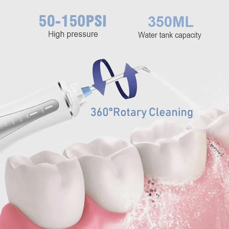 Portable Oral Irrigator 5 Modes Rechargeable Dental Water Jet 6