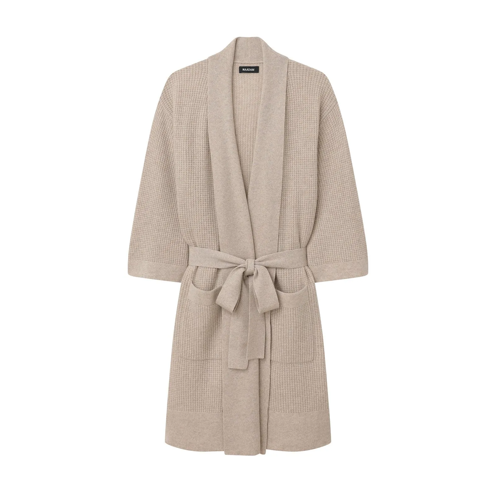 Recycled Cashmere Waffle Robe