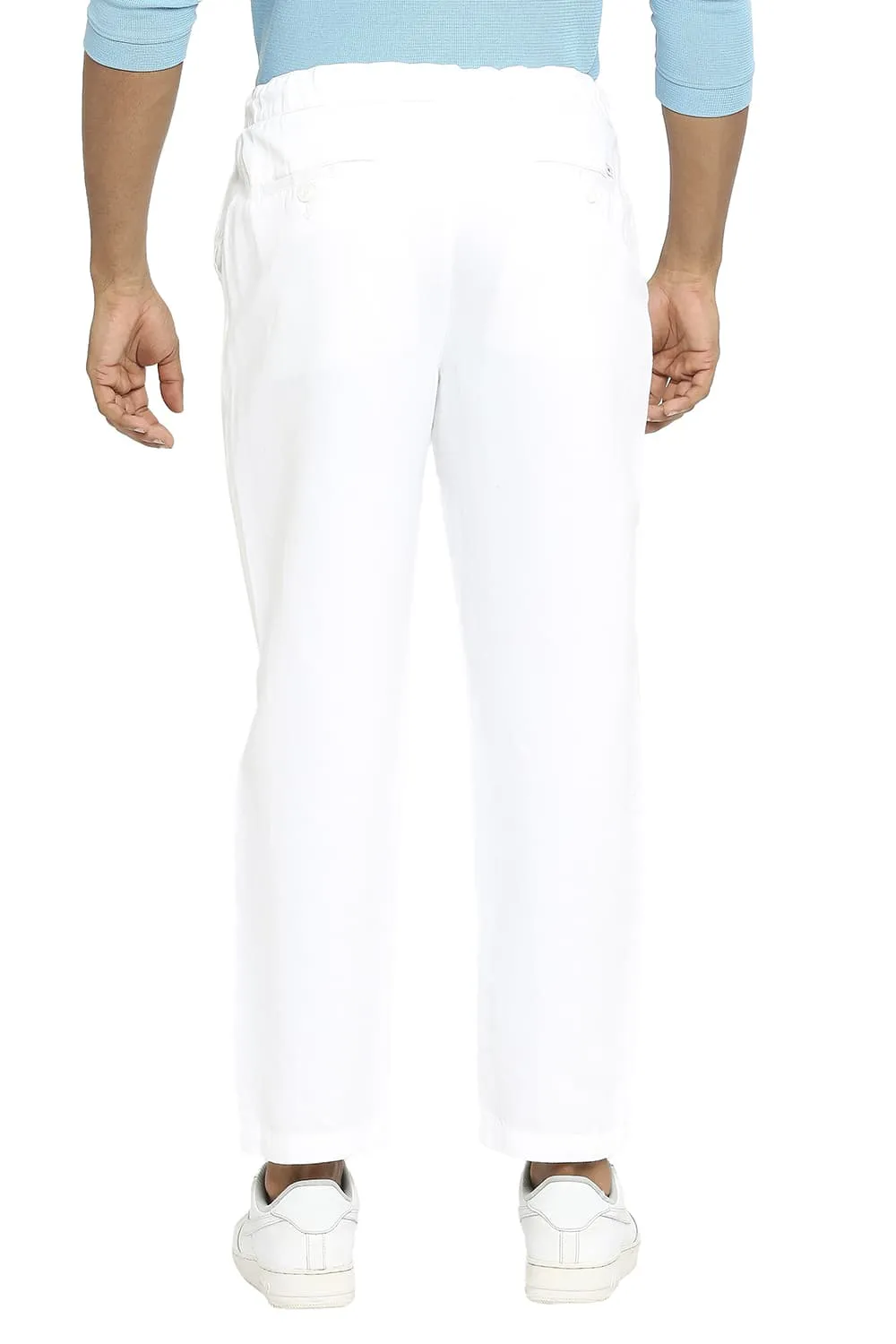 Relaxed Fit Linen Cotton Trousers