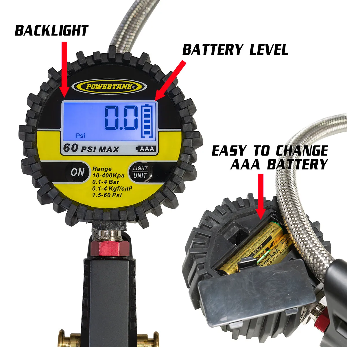 Rubicon Safety Series - 60 psi Digital Ventoso Tire Inflator