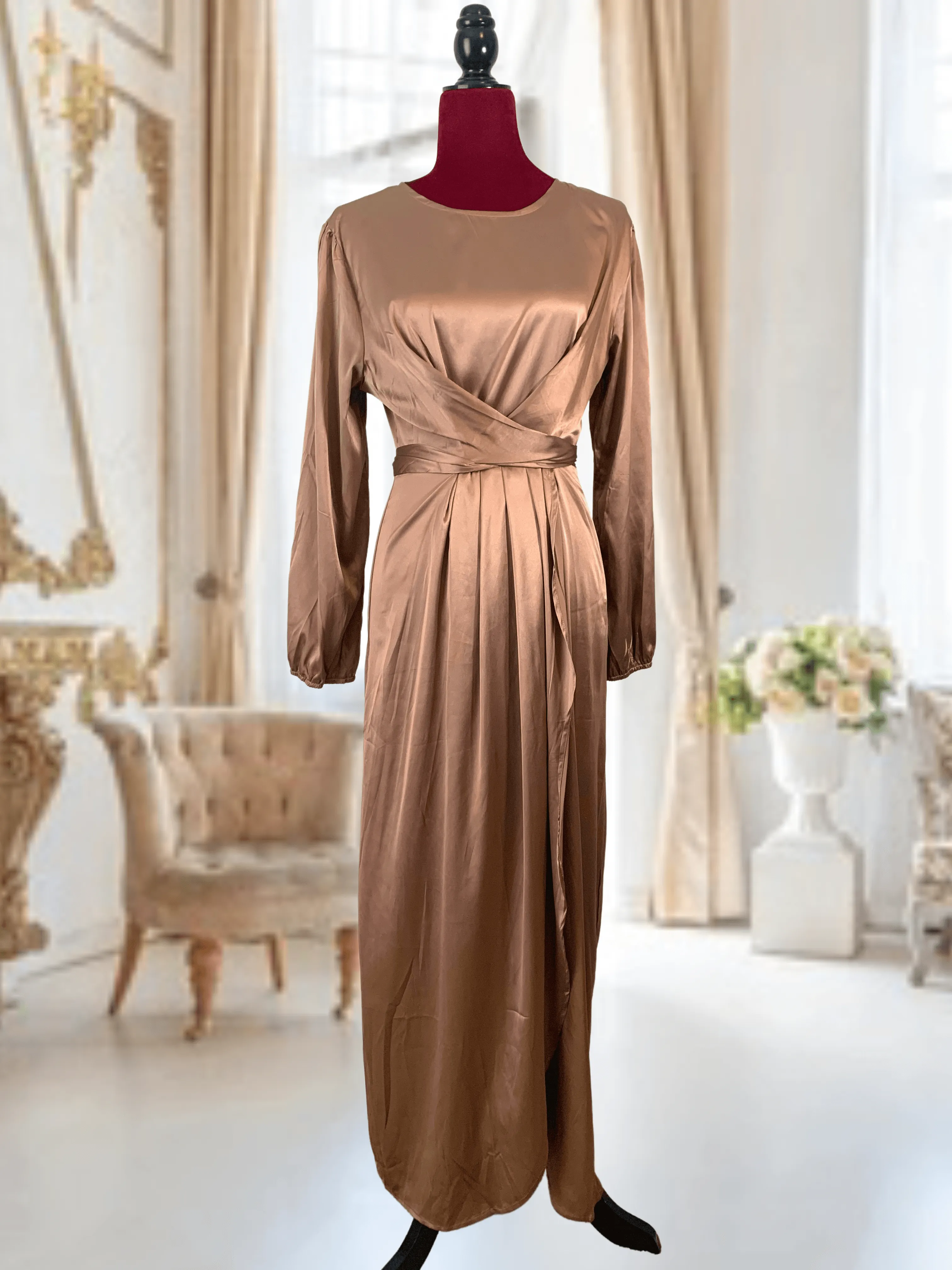 Satin Maxi Dress