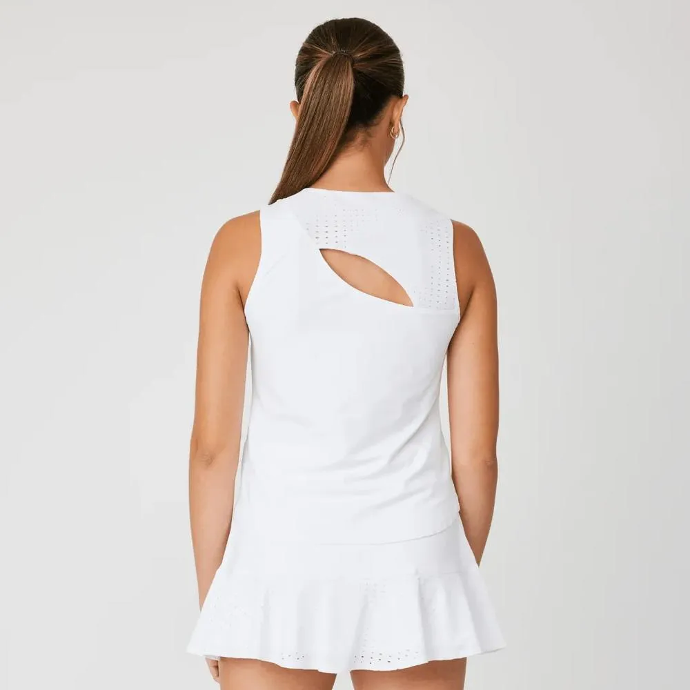 Sofibella Women's Baseline 22" Tank - White