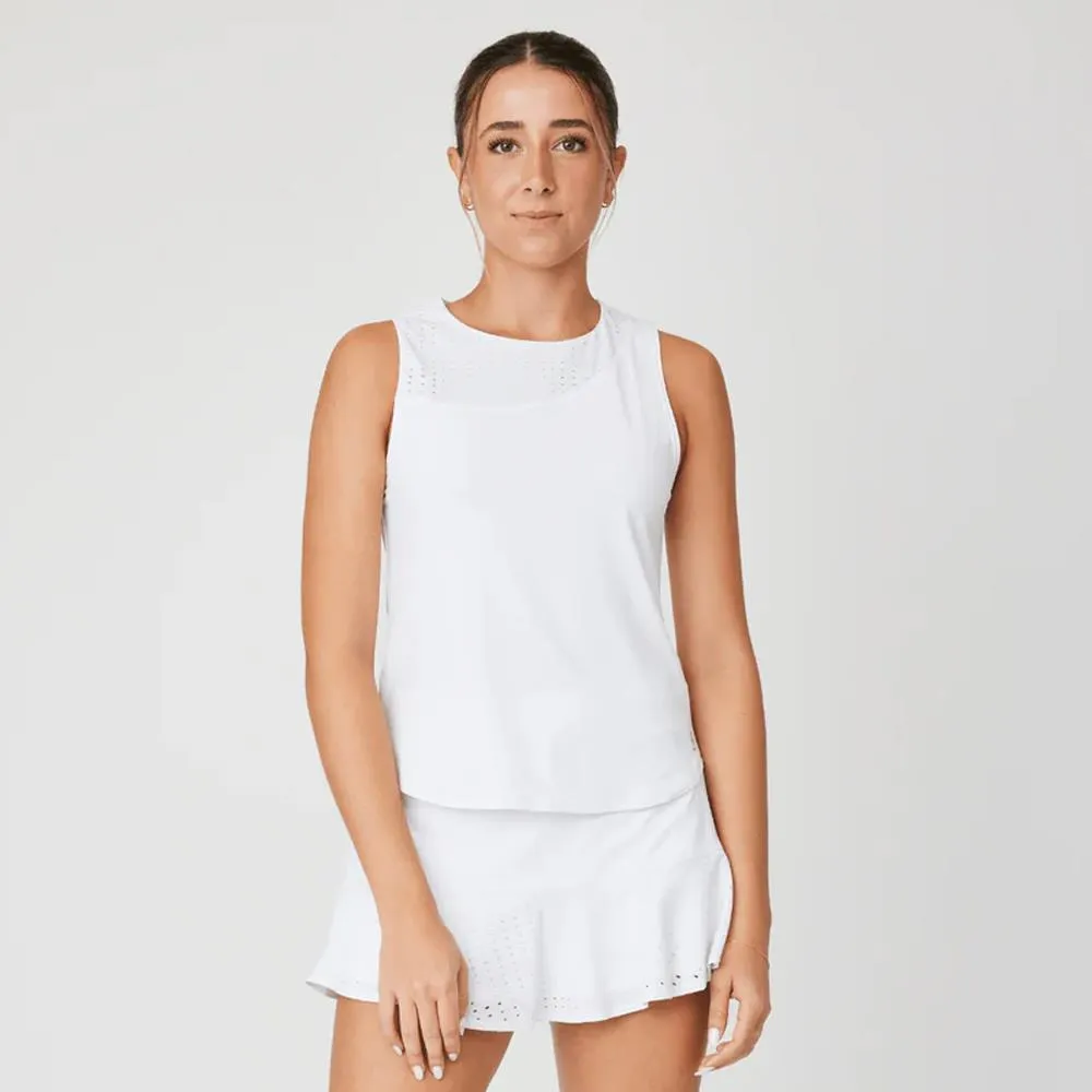 Sofibella Women's Baseline 22" Tank - White