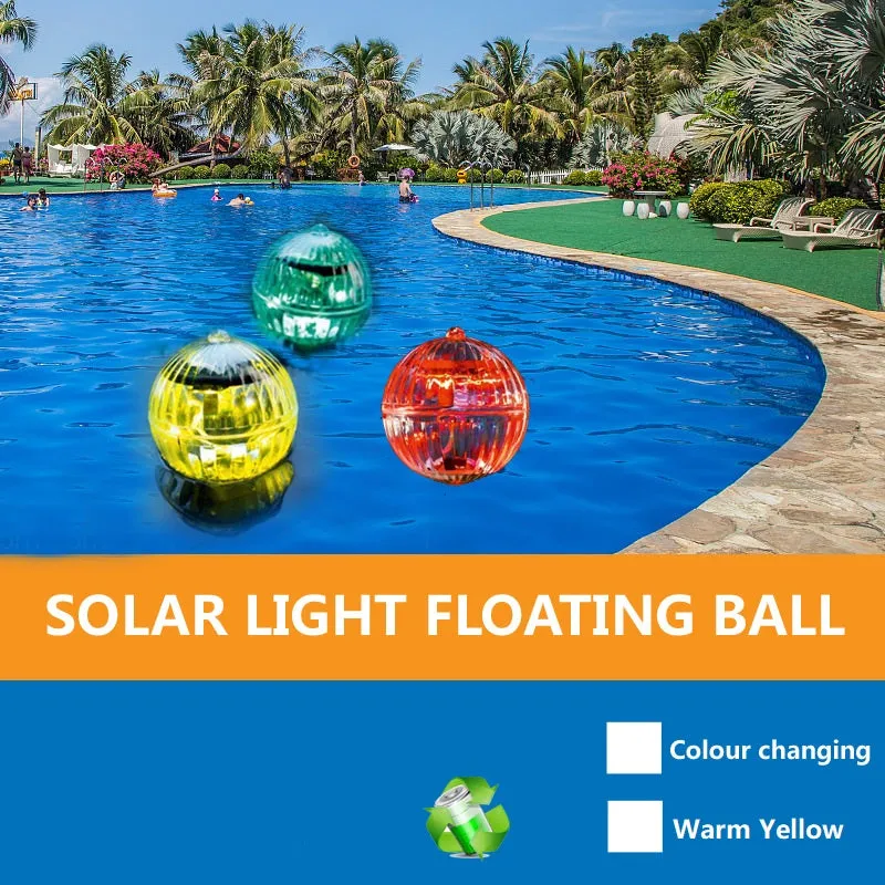 Solar Waterproof LED Color Changing Floating Pond Ball Light