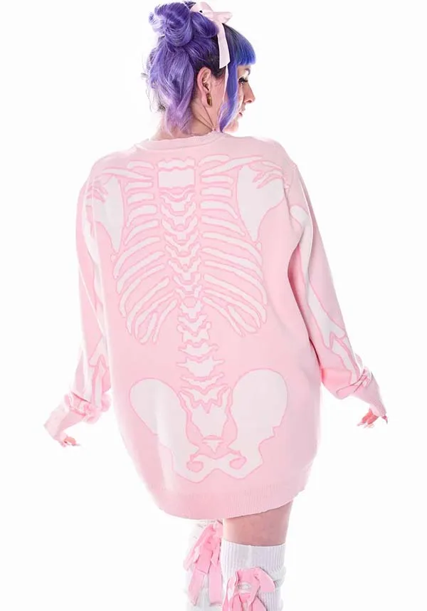 Spooky Sweet Skeleton | SWEATER DRESS