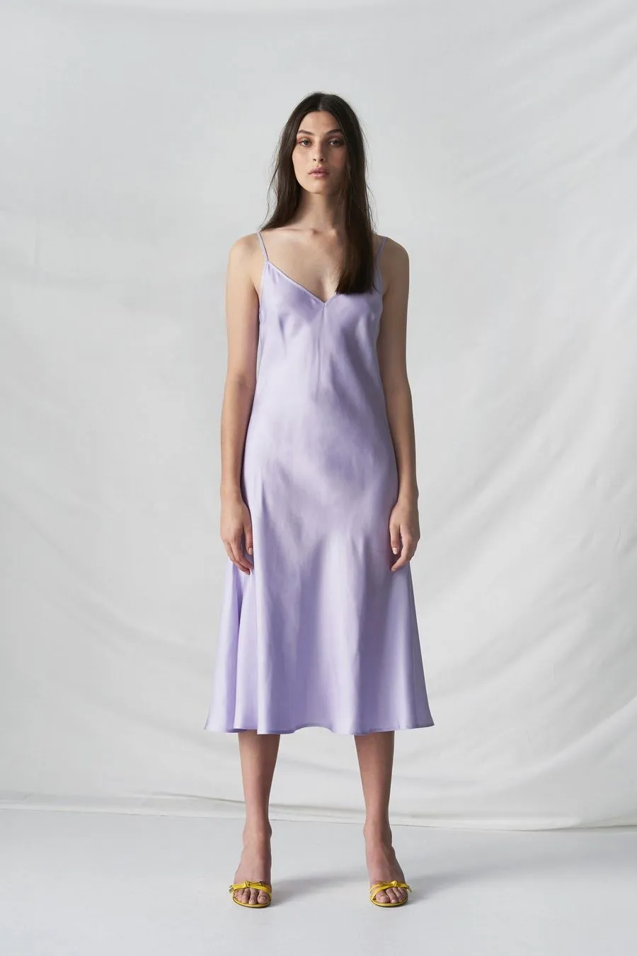 STAND TALL SLIP DRESS - LAVENDER