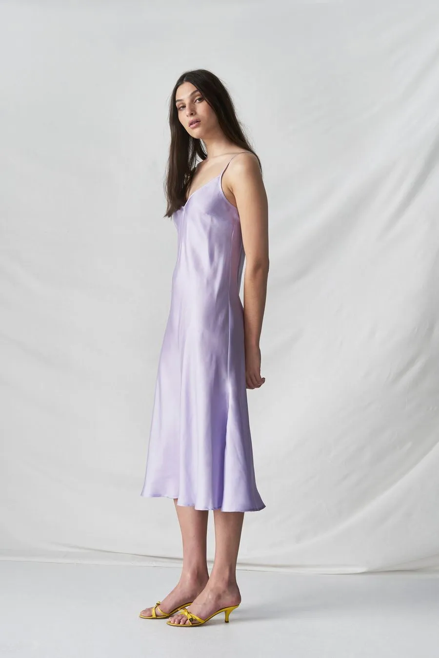 STAND TALL SLIP DRESS - LAVENDER