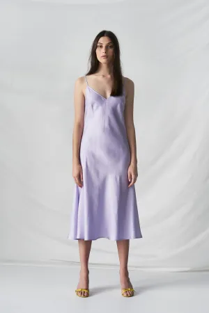 STAND TALL SLIP DRESS - LAVENDER