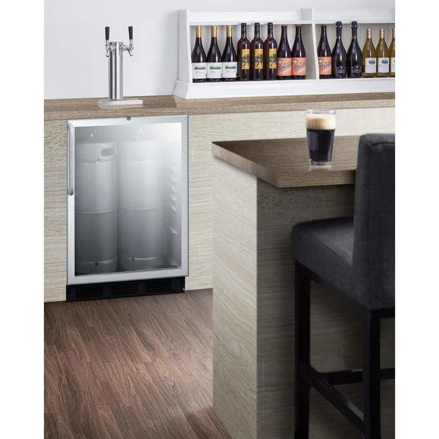 Summit 24" Wide Built-In, ADA Compliant Kegerator SBC56GBICSSADA