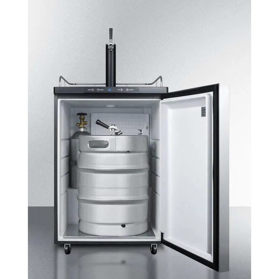 Summit 24" Wide Single Tap Kegerator SBC635MSSHH