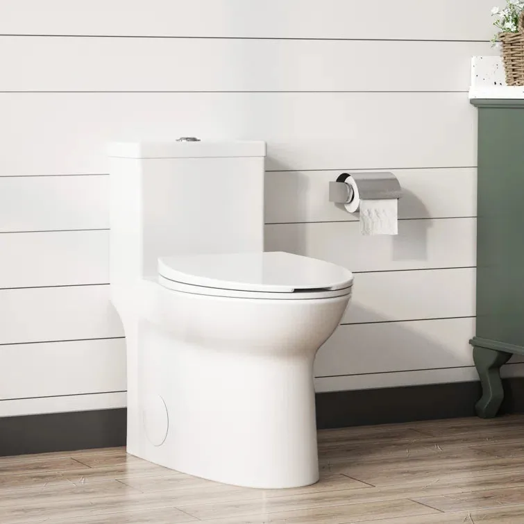 SYMMETRY One Piece Elongated Toilet, 1.1/1.6 GPF Dual-Flush