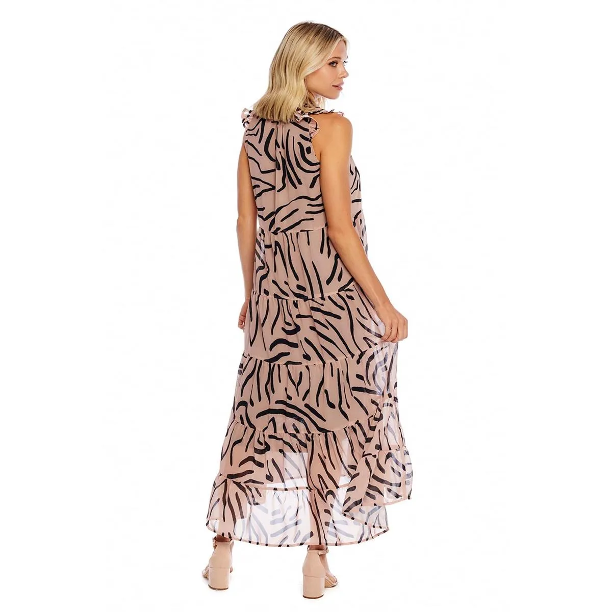 Tan Stripe Indy Maxi Dress