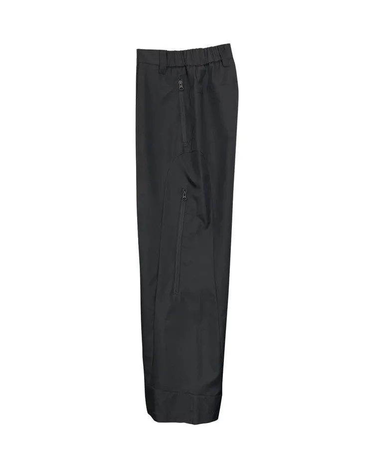 Tech zip pants black