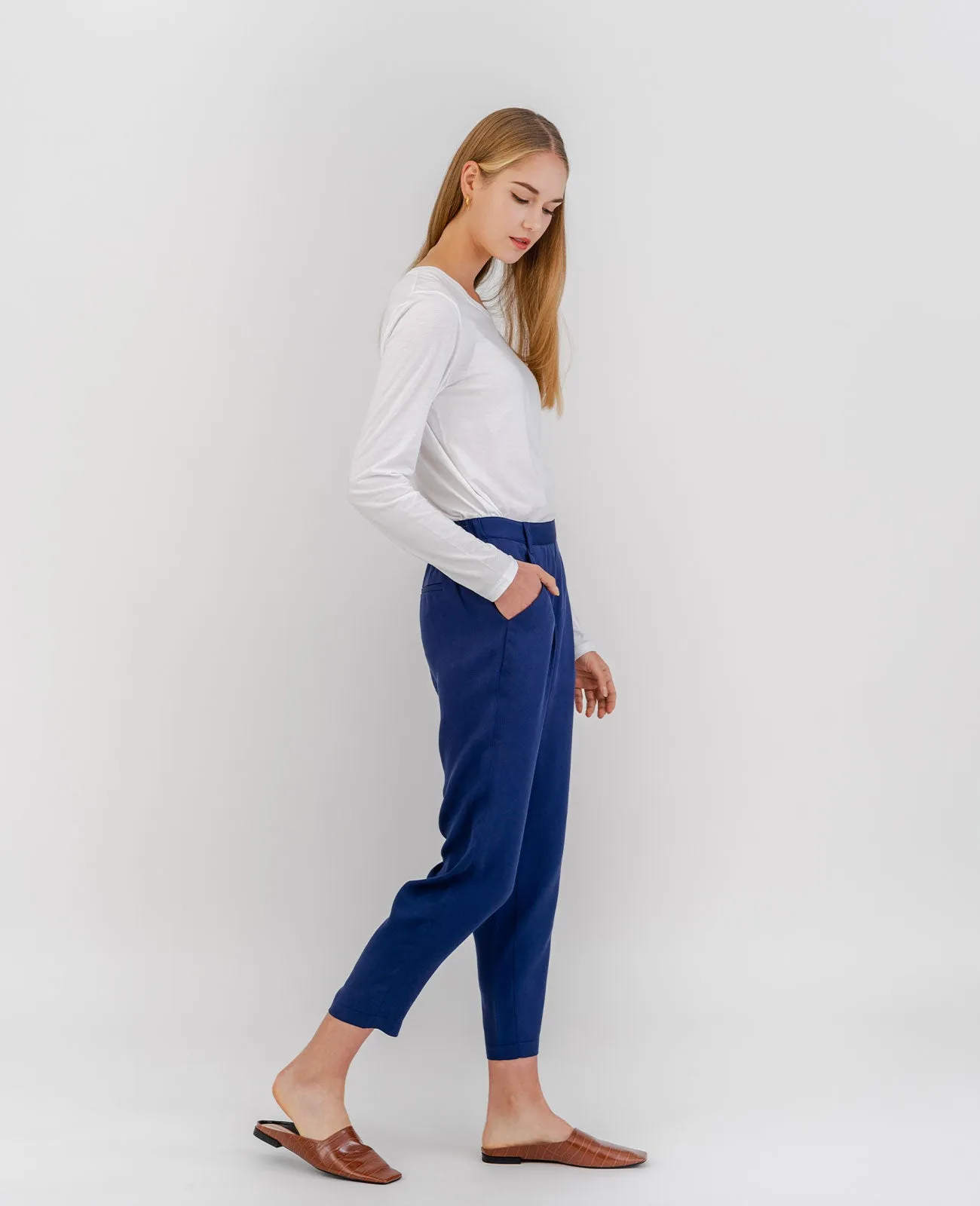 Tencel Relaxed Tailored Pant