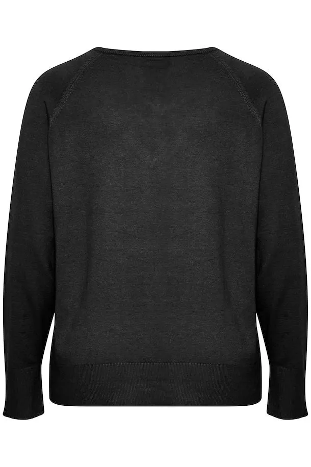 The Blume Pullover - Black - PLUS