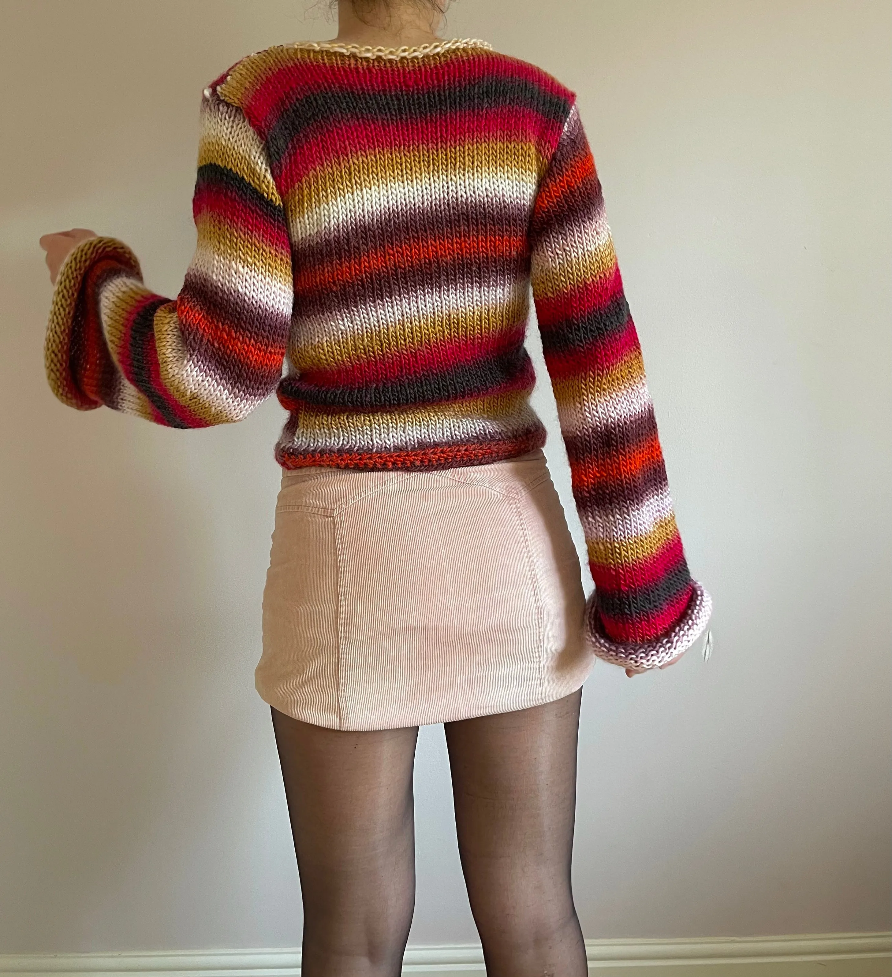 The Fusion Sweater - handmade knitted flared sleeve jumper