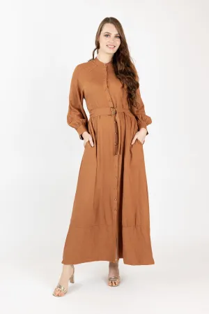 The Grand Adella Linen Maxi Dress